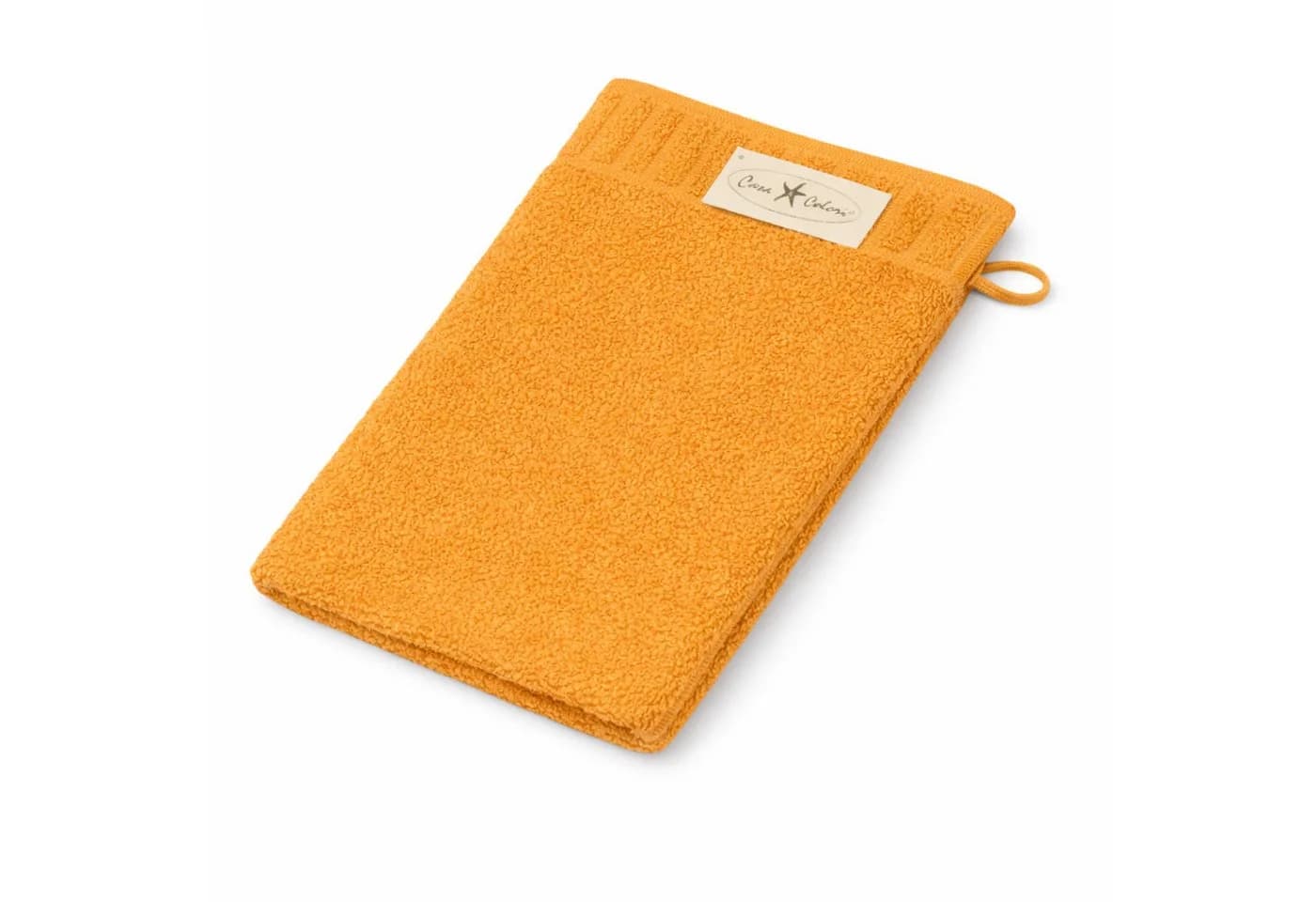 Casa Colori Waschlappen Uni Gelb 100% Baumwolle Frottee - Bild 2