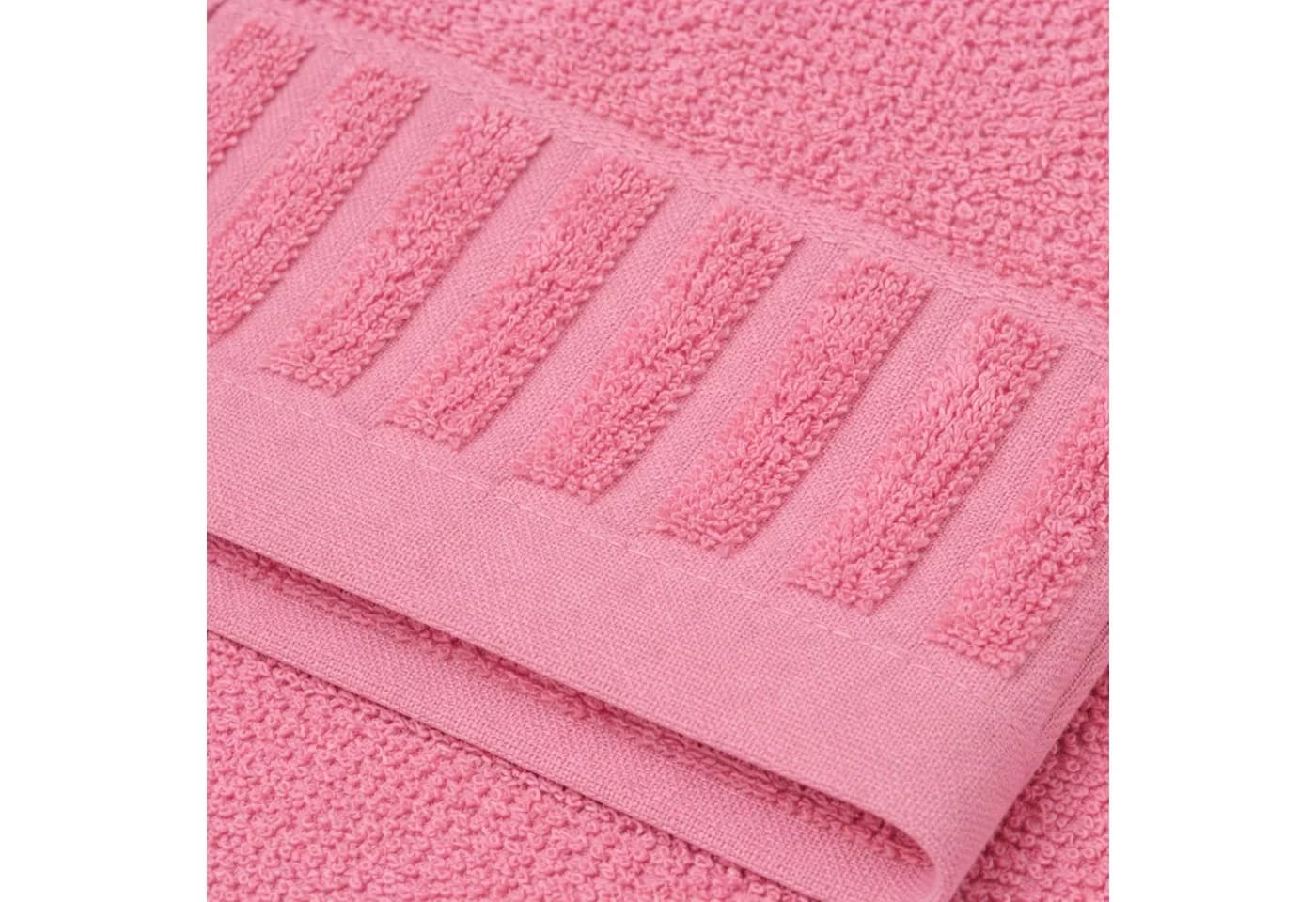 Casa Colori Duschtuch Uni Rosa Frottier 100% Baumwolle