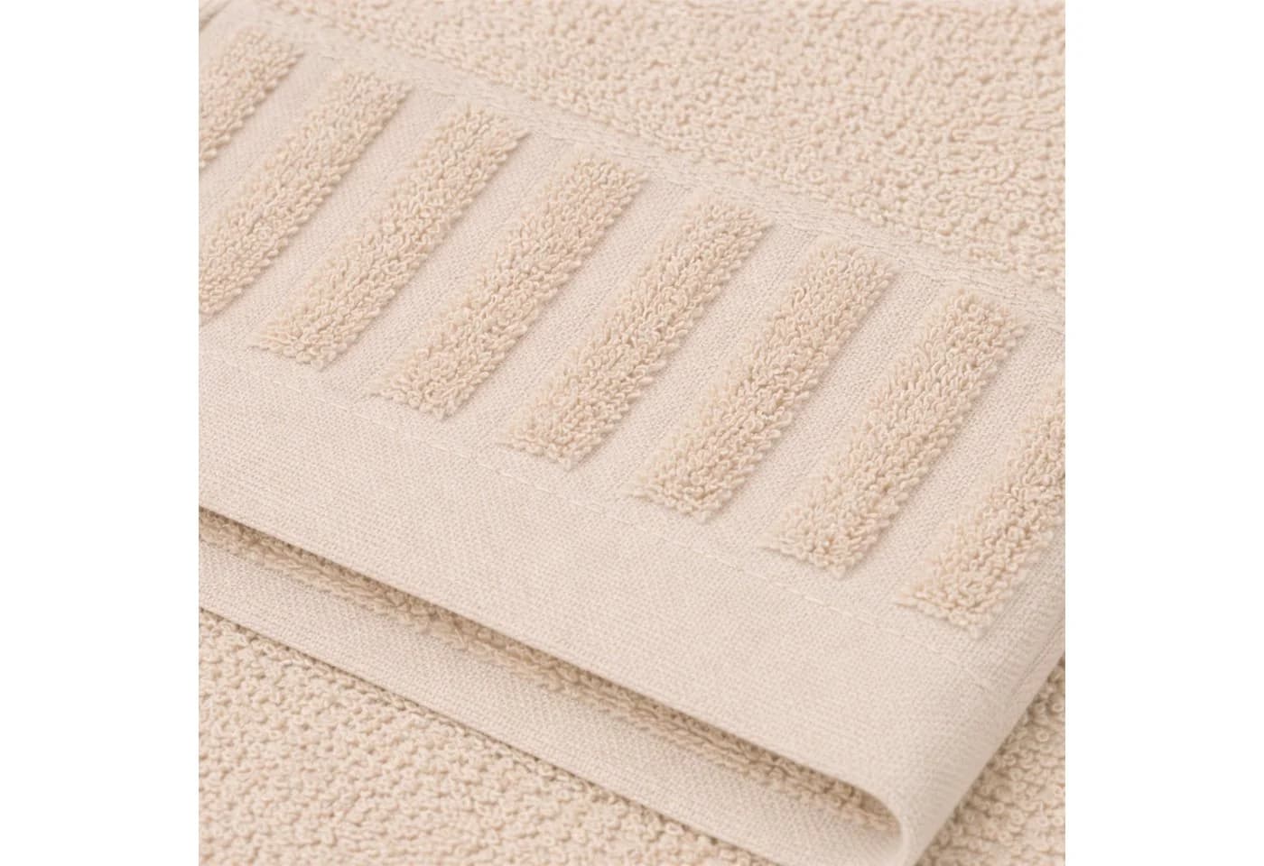 Casa Colori Handtuch Uni Frottier Beige 50x100cm