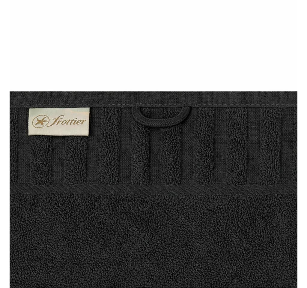 Casa Colori Seiftuch Uni Schwarz Frottier 30x30cm - Bild 3