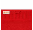 Casa Colori Seiftuch Uni Rot Frottier 100% Baumwolle Bild 3