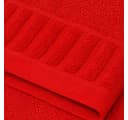Casa Colori Seiftuch Uni Rot Frottier 100% Baumwolle Bild 4