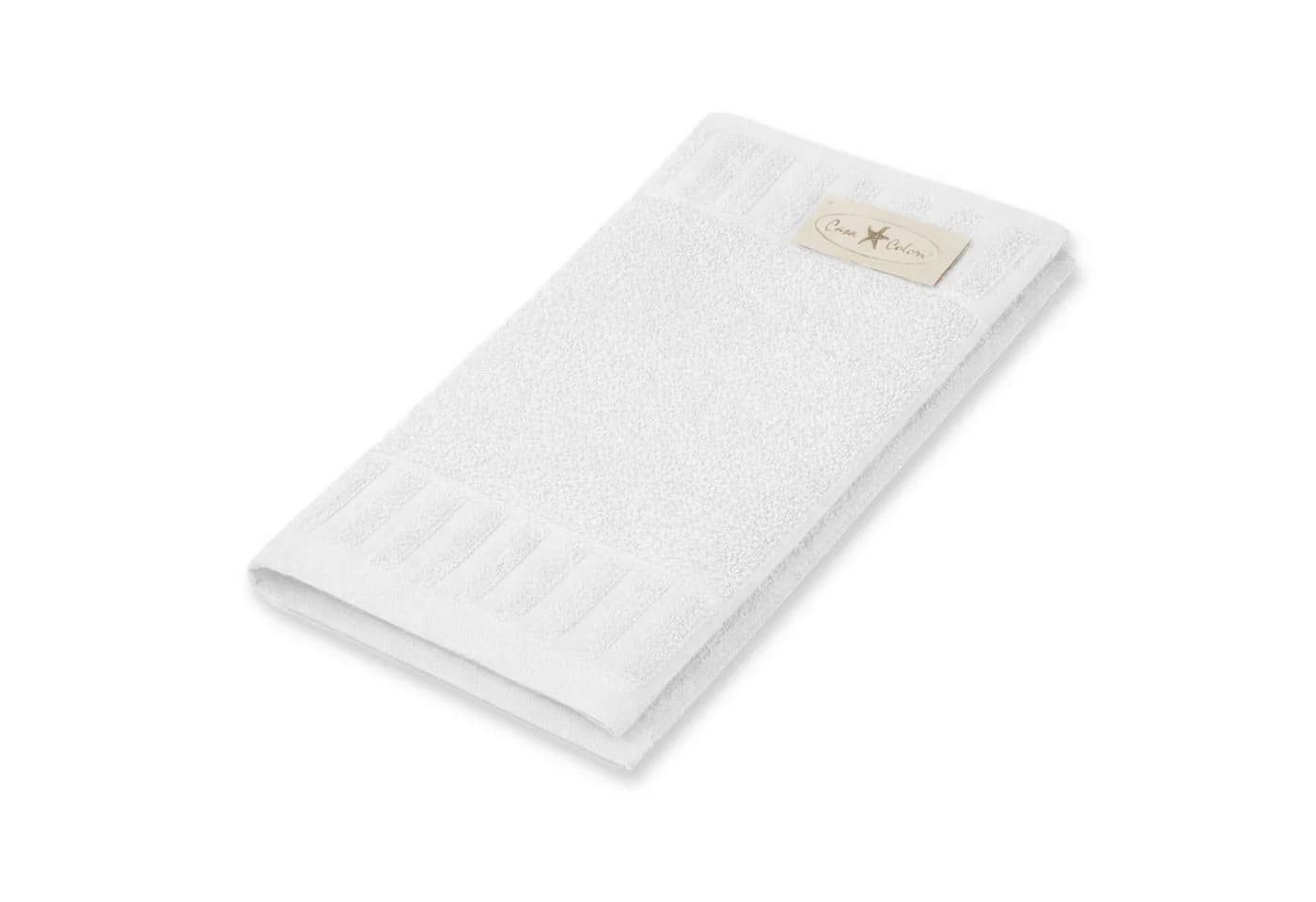 Casa Colori Seiftuch Uni Weiß Frottier 30x30cm 100% Baumwolle - Bild 2
