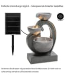 Dehner Gartenbrunnen Heart mit LED, solarfähig, Polyresin Bild 1