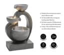 Dehner Gartenbrunnen Heart mit LED, solarfähig, Polyresin Bild 3