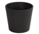Dehner Übertopf Basic Blumentopf rund Keramik glasiert grau Bild 2
