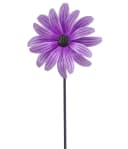 Dehner Gartenstecker Blume Lila mit Windspiel Bild 2