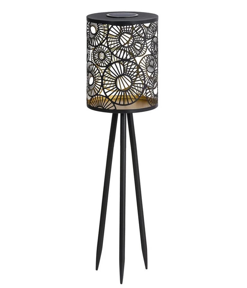 Dehner Solar-Stehleuchte Rabat Warmweiß Metall IP44 - Bild 2