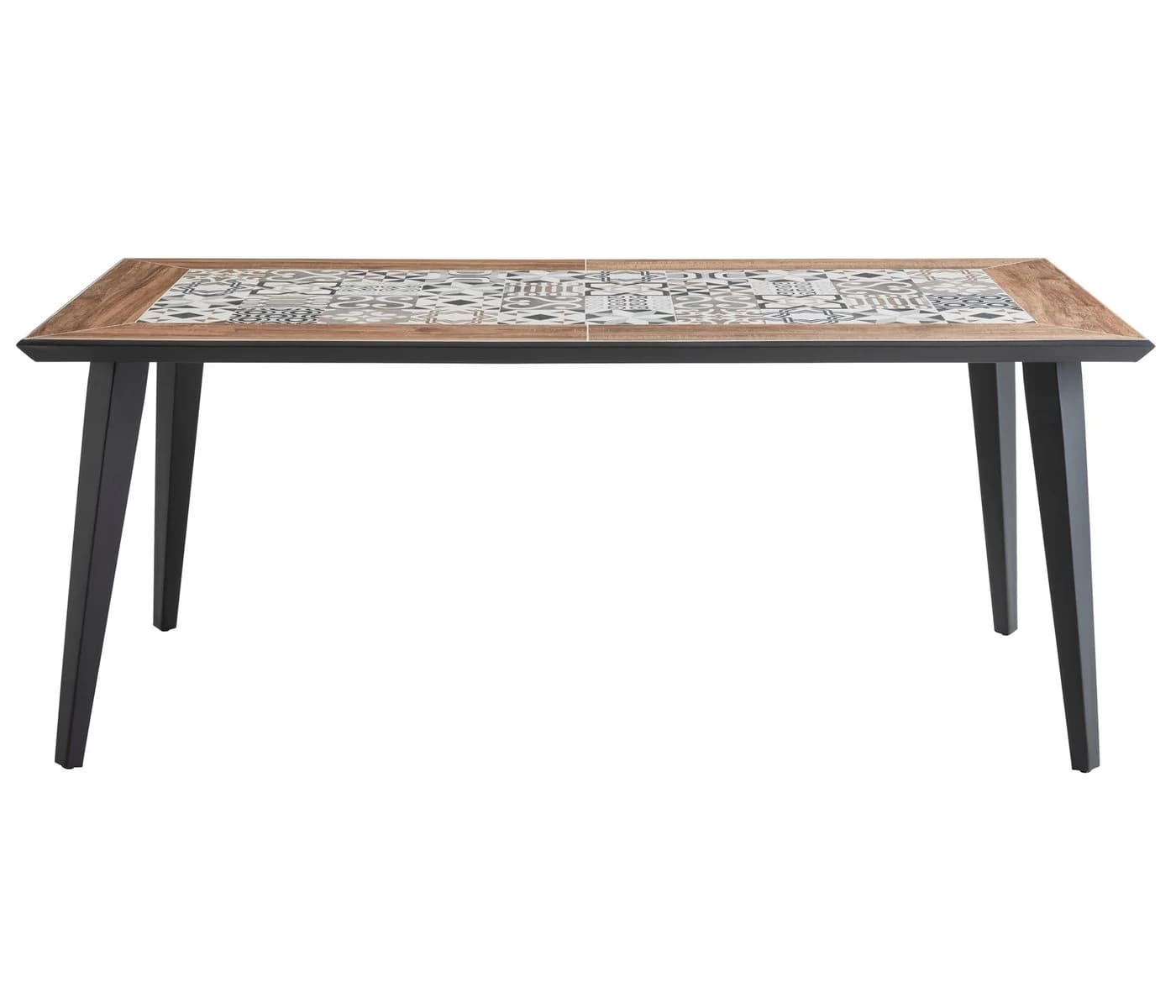 Dehner Gartentisch Lissabon 6 Sitzplätze Aluminium Keramik Mosaik