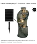 Dehner Gartenbrunnen Atlas Grau mit LED-Beleuchtung Bild 1