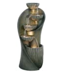Dehner Gartenbrunnen Atlas Grau mit LED-Beleuchtung Bild 2