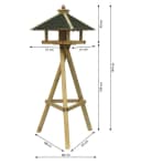 Dehner Vogelhaus Natura Innsbruck mit Ständer und Futtersilo Bild 3