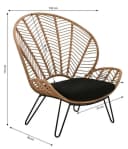 Dehner Gartenstuhl Korbsessel Venezia Polyrattan Bild 5