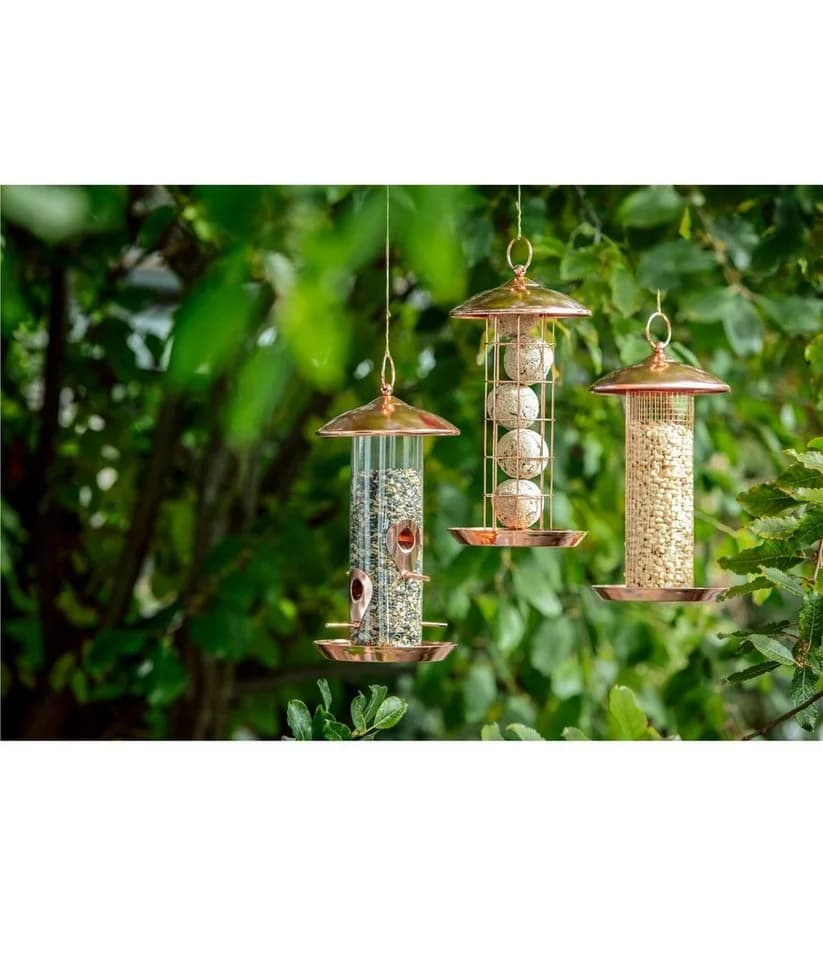 Dehner Vogelhaus Natura Wildvogel-Futtersäule Manon Kupfer - Bild 3
