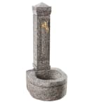 Dehner Gartenbrunnen Berlin Granit Grau mit Wasserhahn Bild 2
