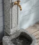 Dehner Gartenbrunnen Berlin Granit Grau mit Wasserhahn Bild 5