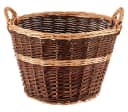Dehner Weidenkorb Gartenkorb rund Braun/Beige Kaminkorb Bild 2