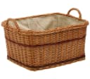 Dehner Weidenkorb Kaminkorb mit Jute-Auskleidung und Tragegriffen Bild 2