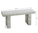 Dehner Gartenbank 2-Sitzer Granit Grau Bild 3