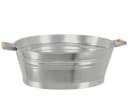 Dehner Dekowanne Zink Oval Silber Nostalgisch Bild 2