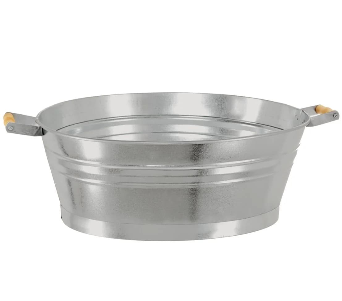 Dehner Dekowanne Zink Oval Silber Nostalgisch - Bild 2