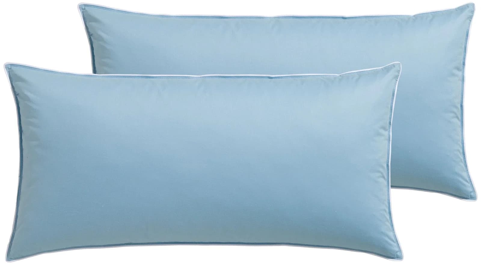 Otto Keller Federkissen Blau 100% Baumwolle 70% Gänsefeder