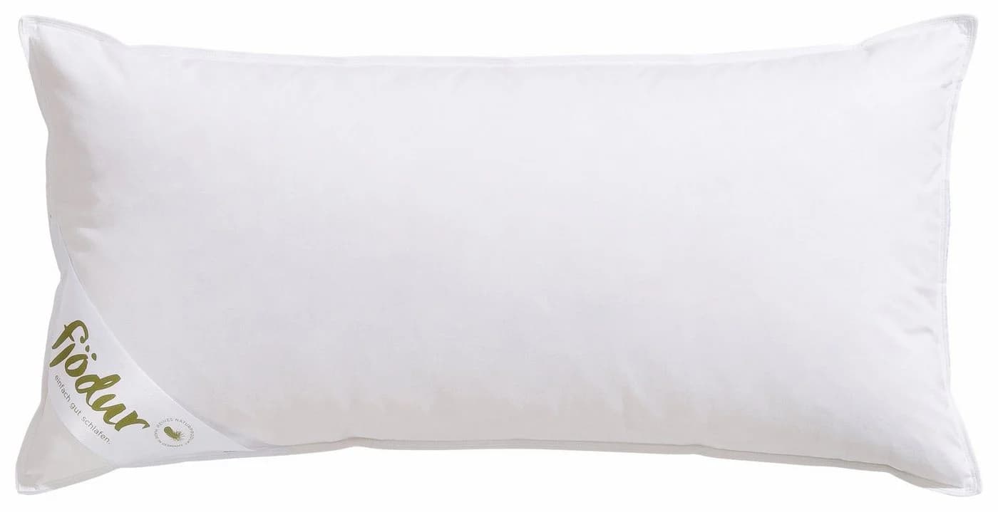 Federkissen FJÖDUR Finn Weiß Baumwolle Federn Daunen Allergiker Made in Germany - Bild 2