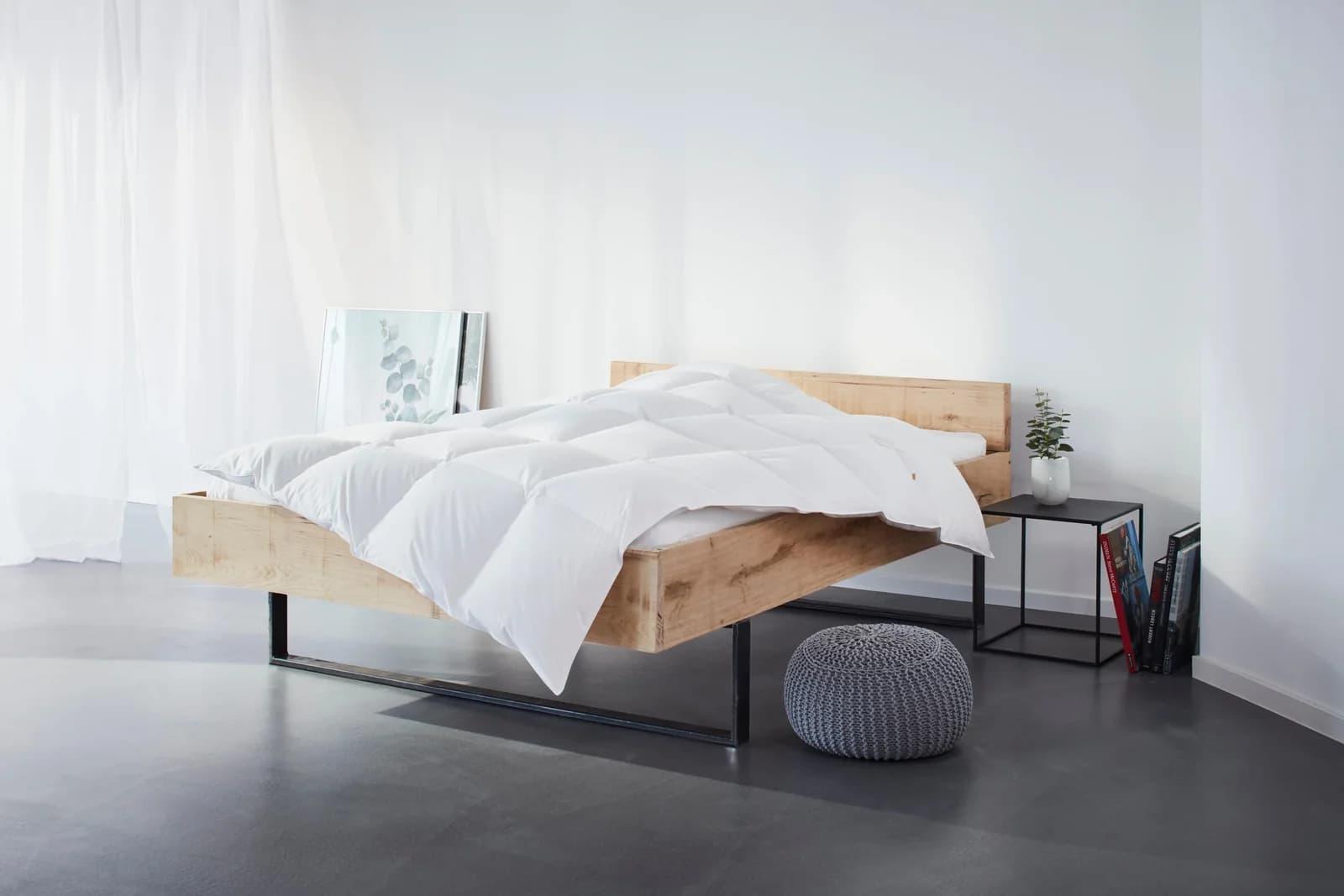 Otto Keller Daunenbettdecke + Kopfkissen Set Weiß Extrawarm
