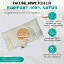 Canada Bauchschläferkissen Basic Daunenkissen U-Steppung Flachkissen Bild 1