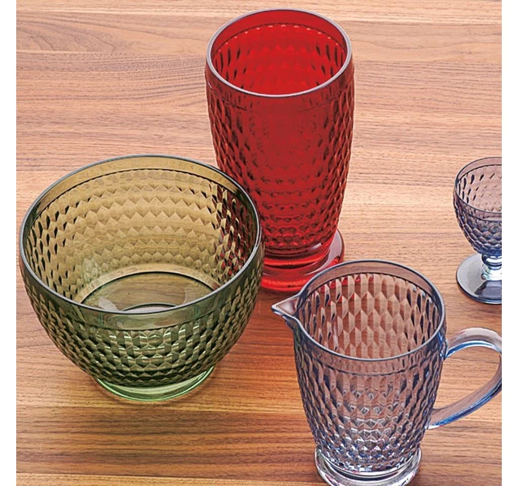Villeroy & Boch Boston Longdrink red Kristallglas Rautenmuster