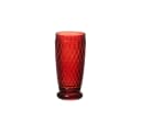 Villeroy & Boch Boston Longdrink red Kristallglas Rautenmuster Bild 2