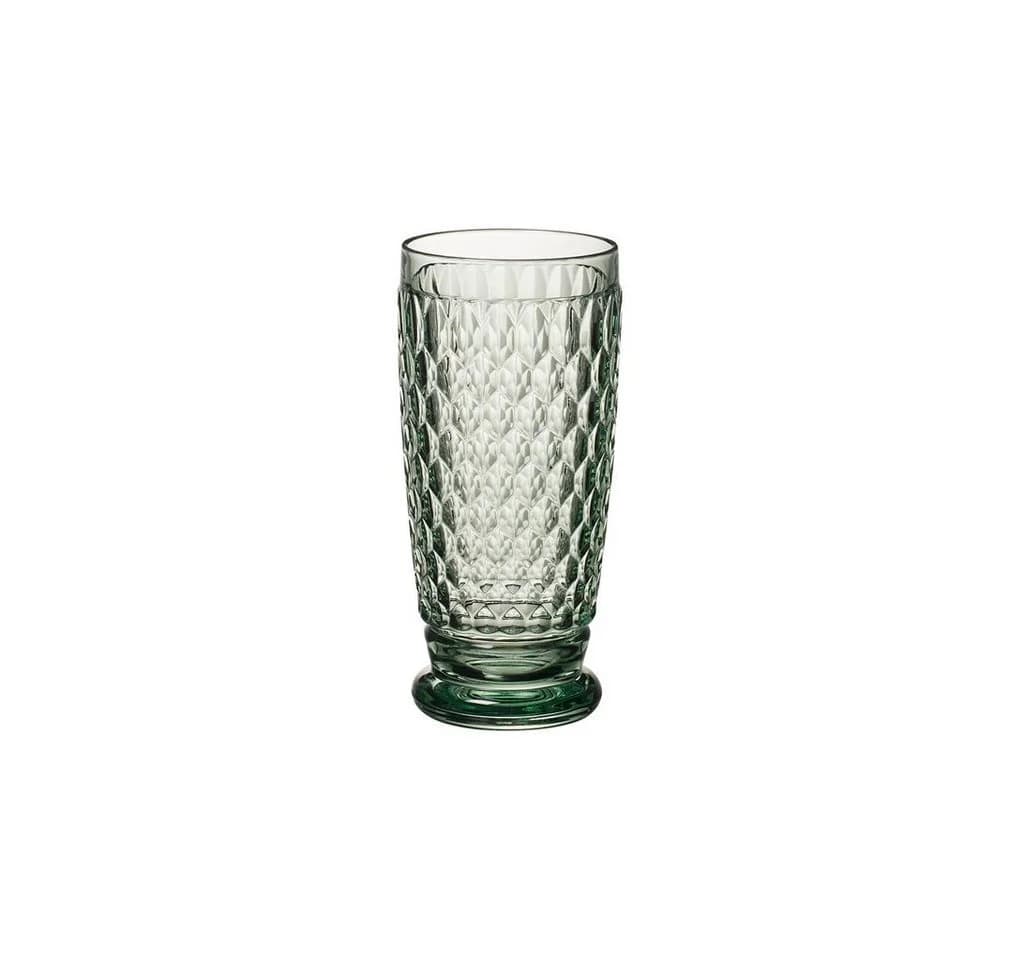 Villeroy & Boch Boston Longdrink Glas Grün Kristallmuster - Bild 2