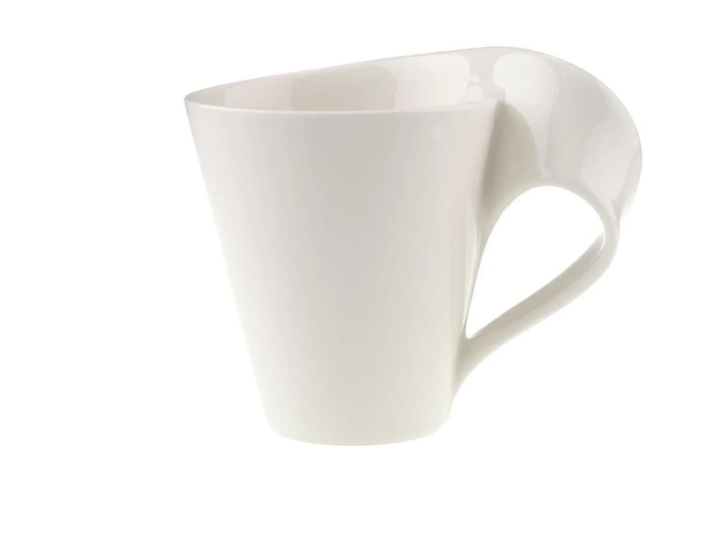 Villeroy & Boch Kaffeebecher New Wave Weiß Keramik 350 ml
