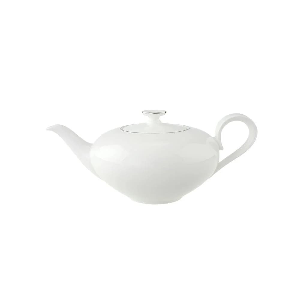 Villeroy & Boch Anmut Platinum No.1 Teekanne 800 ml Weiß Premium Bone Porzellan
