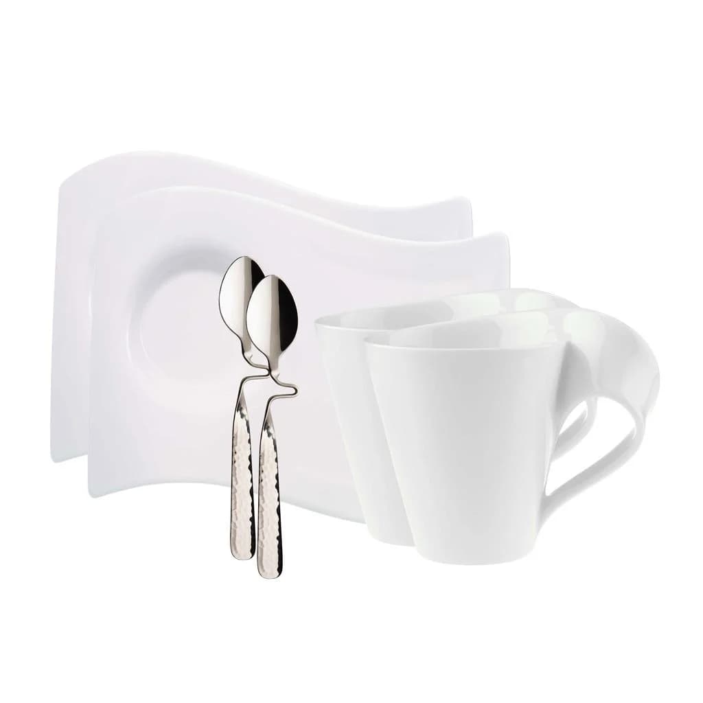 Villeroy & Boch Becher-Set NewWave Caffè 6-teilig Weiß