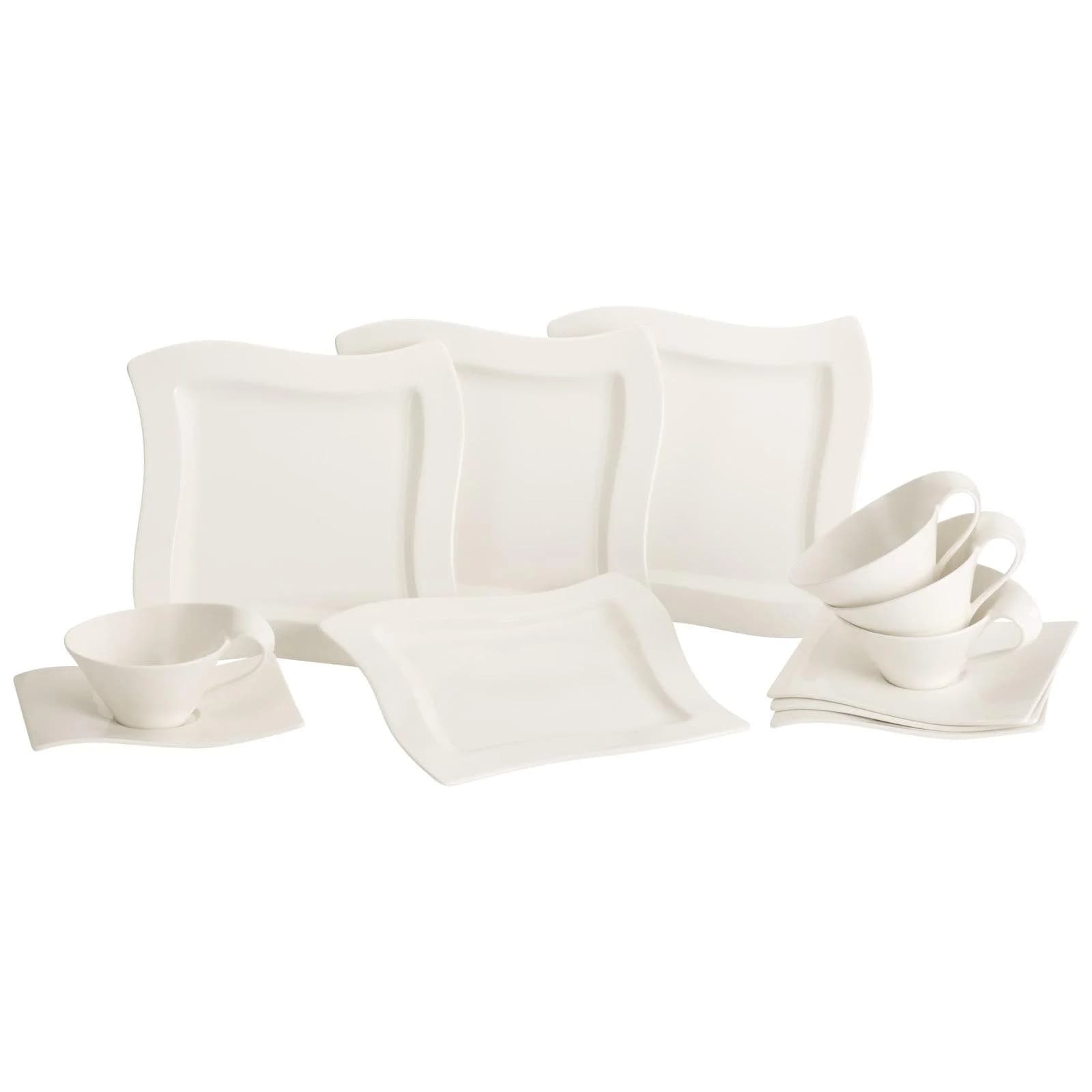 Villeroy & Boch Teeservice NewWave 12er Set Weiß