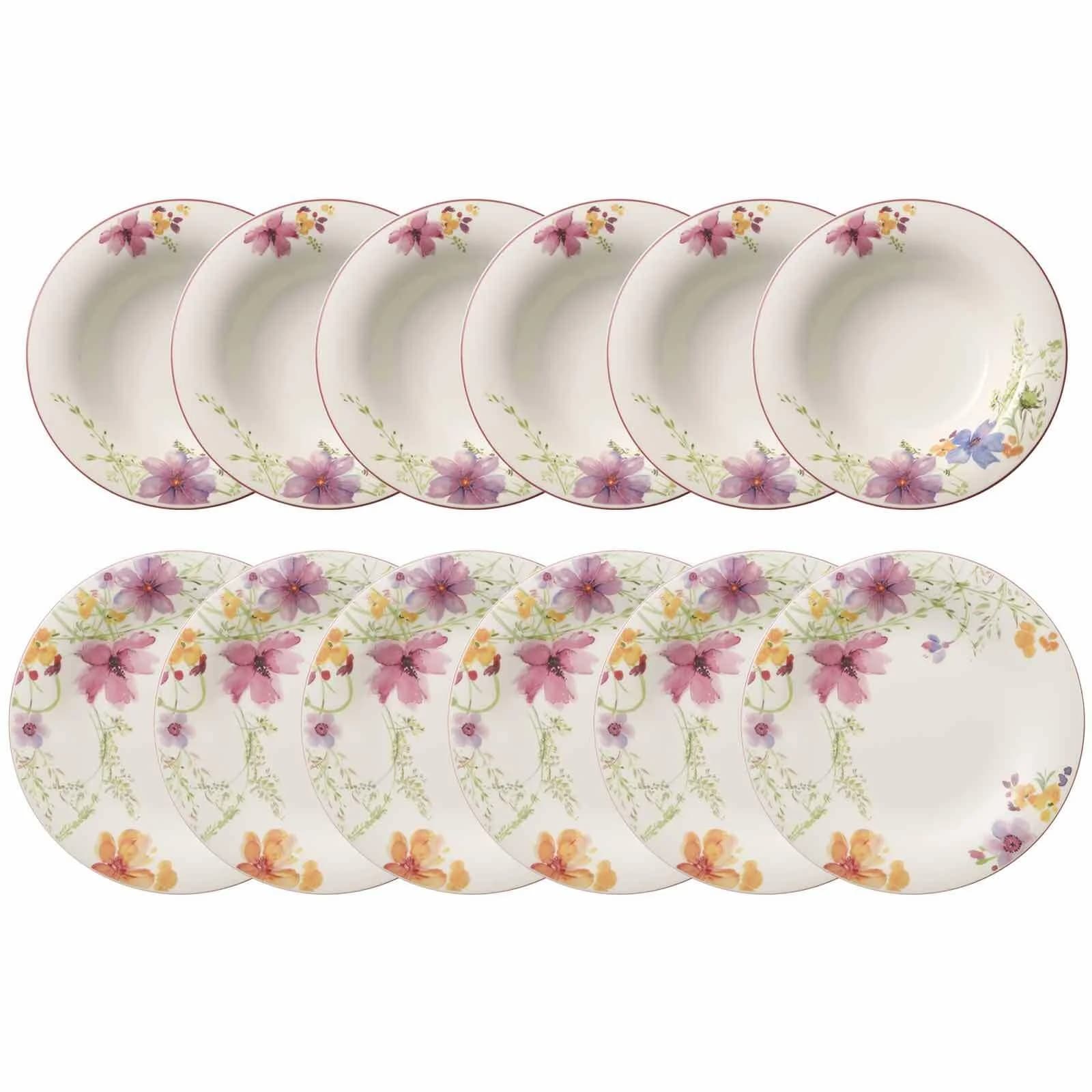 Villeroy & Boch Tafel-Set Mariefleur Basic 12er Set bunt Porzellan