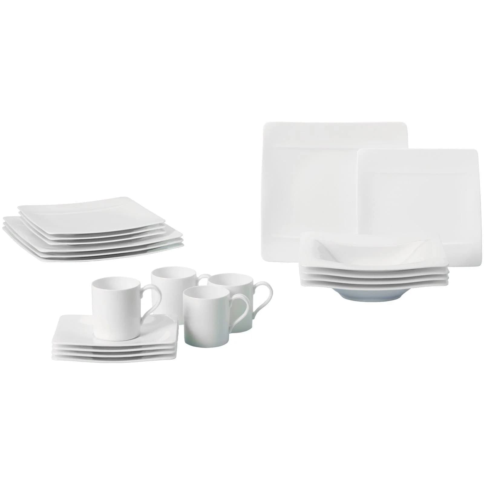 Villeroy & Boch Geschirr-Set Modern Grace 20-teilig Weiß Porzellan