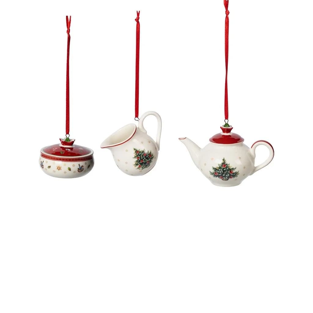 Villeroy & Boch Dekofigur Ornamente Kaffeeset Toy's Delight 3er Set Bunt