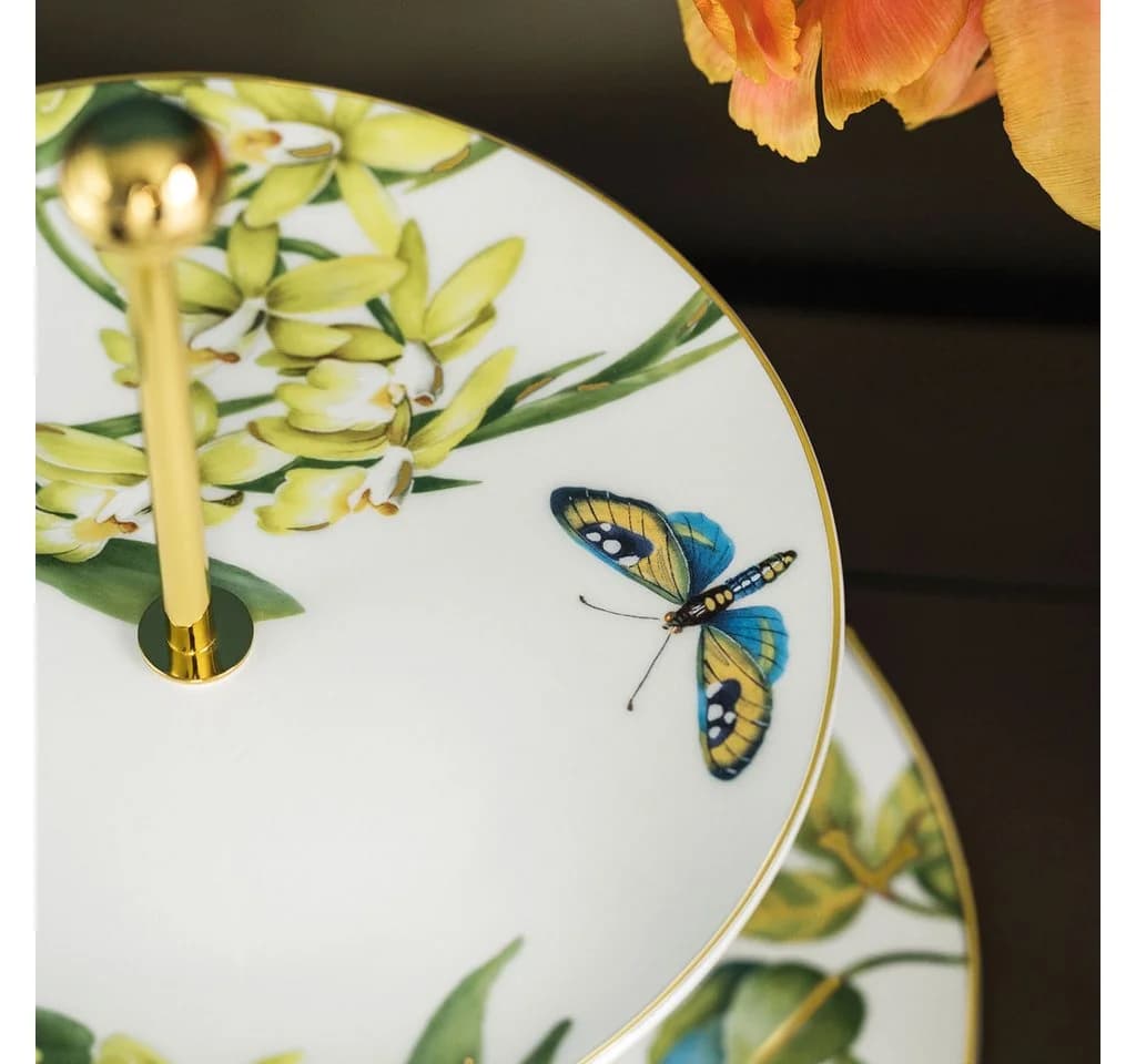 Villeroy & Boch Signature Etagere Amazonia Weiß/Bunt Porzellan