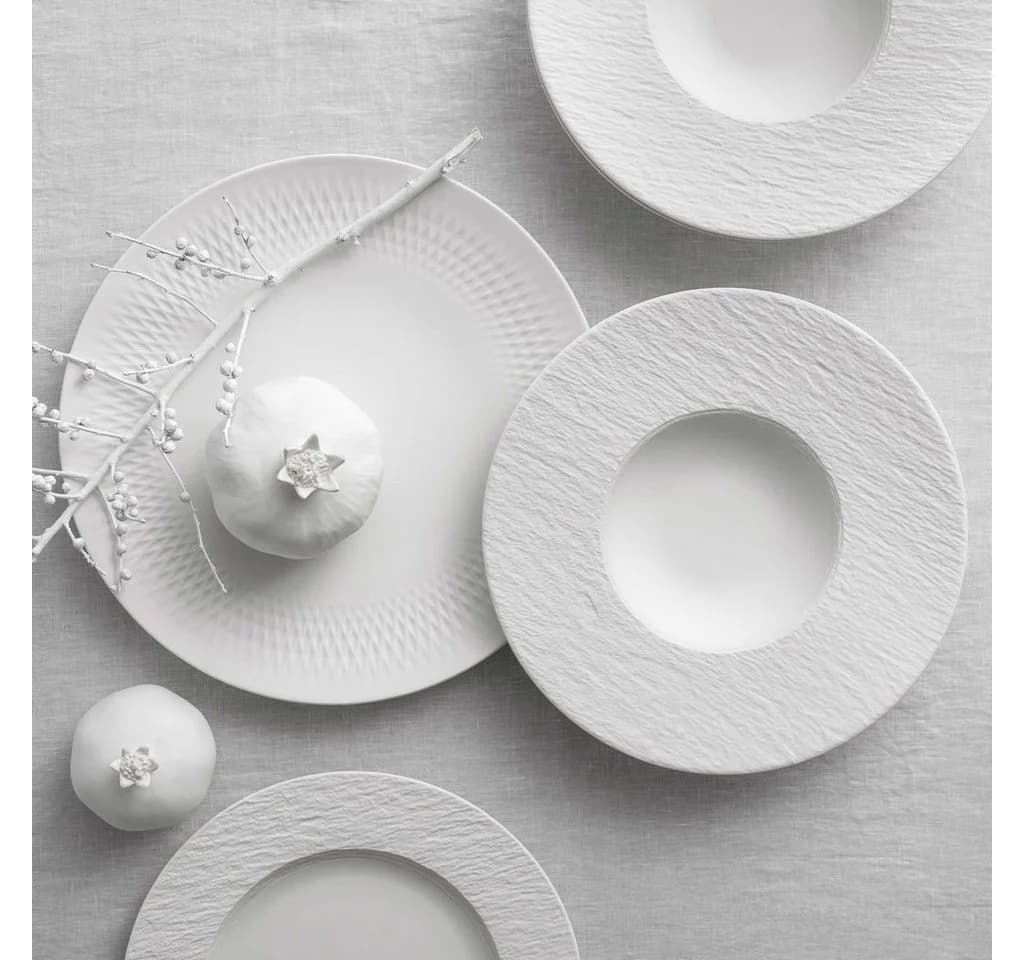Villeroy & Boch Manufacture Teller-Set 12-tlg. Porzellan Grau