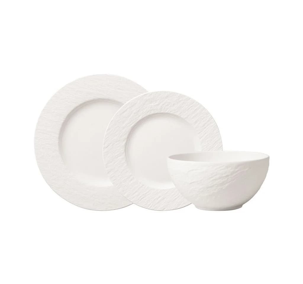 Villeroy & Boch Manufacture Teller-Set 12-tlg. Porzellan Grau - Bild 2