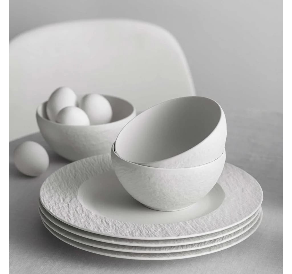 Villeroy & Boch Manufacture Teller-Set 12-tlg. Porzellan Grau - Bild 5