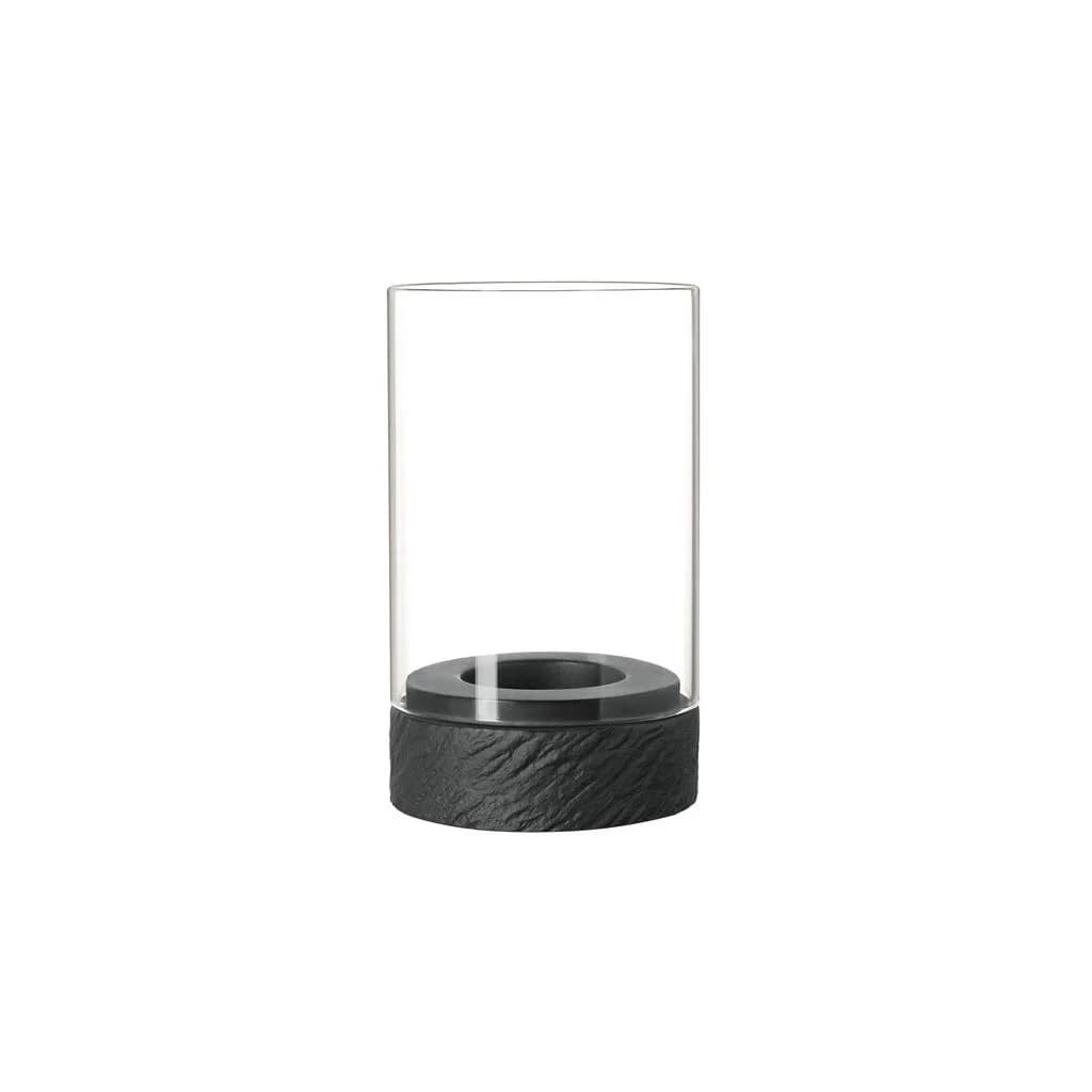 Villeroy & Boch Windlicht Manufacture Rock Home Schwarz Schiefer-Optik