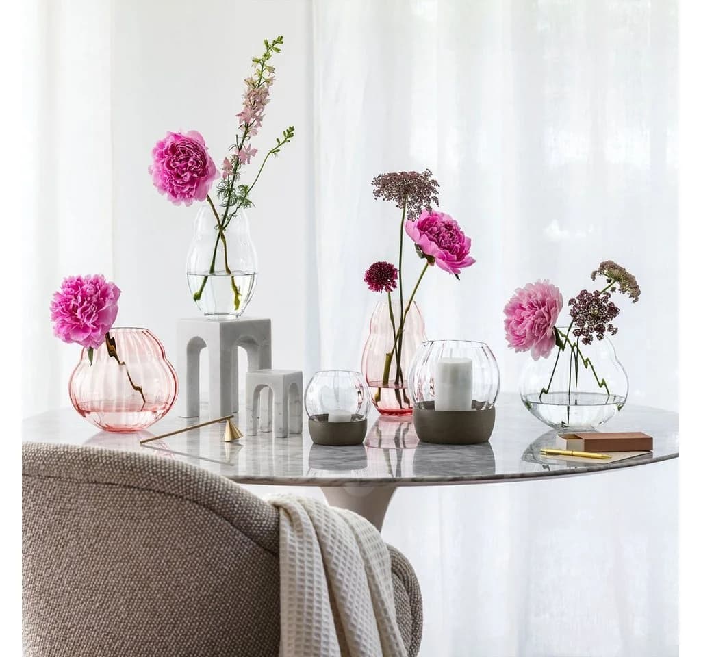 Villeroy & Boch Dekovase Rose Garden Home Rosa Kristallglas - Bild 5