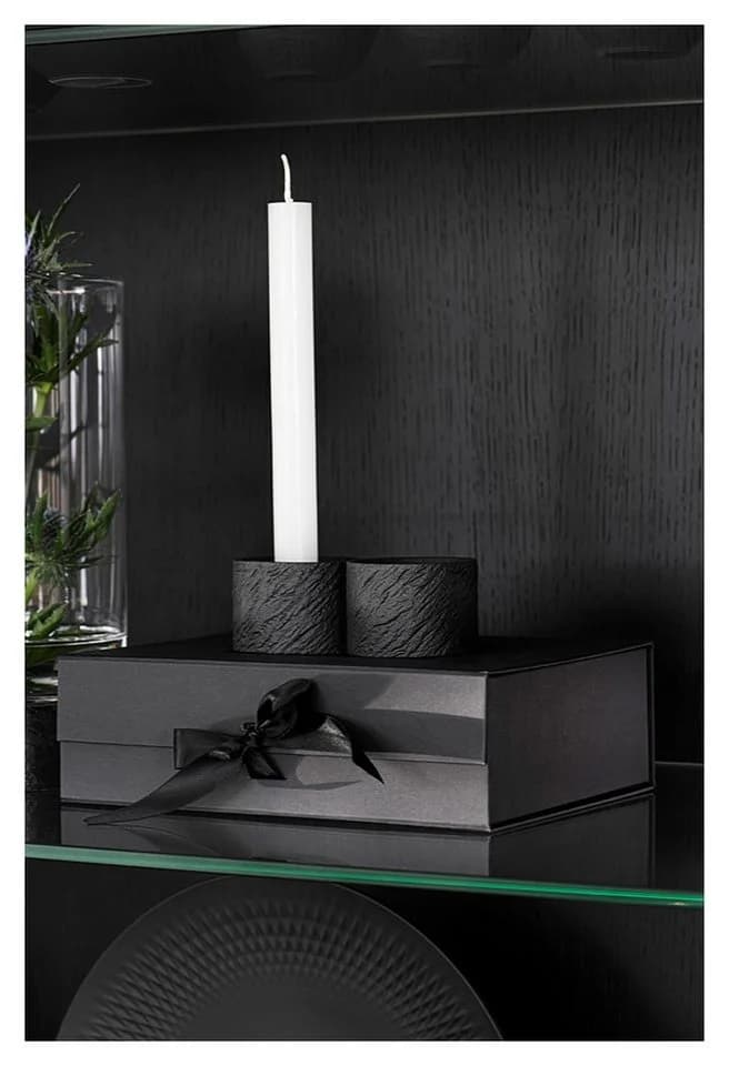 Villeroy & Boch Kerzenhalter Manufacture Rock Home Schwarz