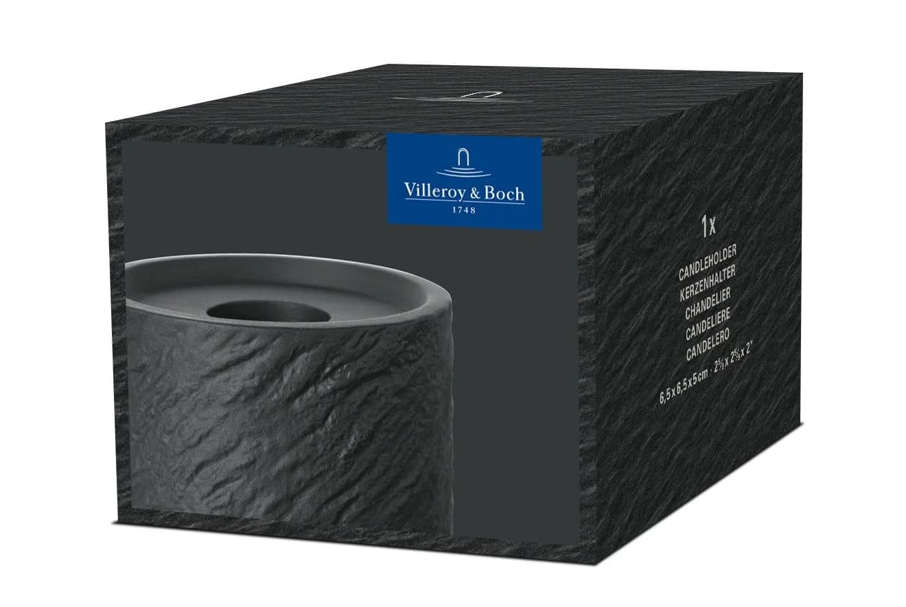Villeroy & Boch Kerzenhalter Manufacture Rock Home Schwarz - Bild 5