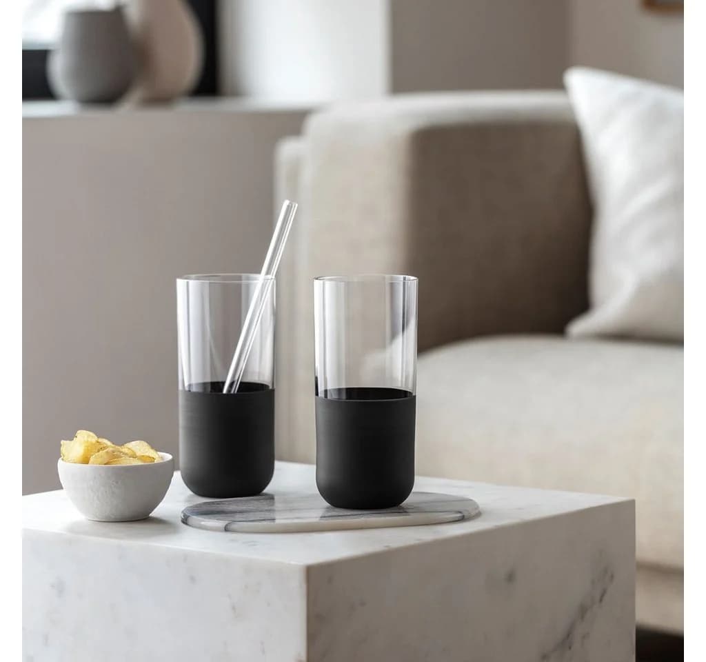 Villeroy & Boch Longdrinkbecher Set 4-tlg. Mattes Schwarz - Bild 2