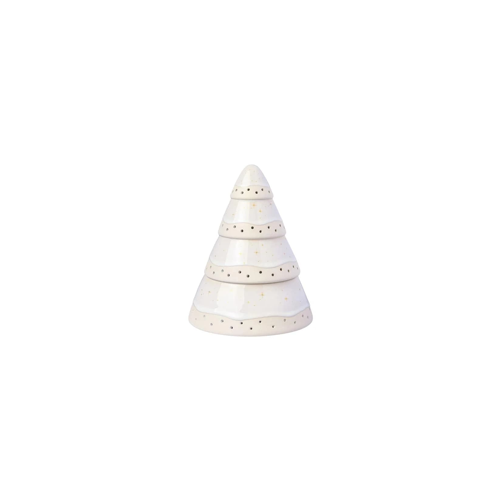 like. by Villeroy & Boch Windlicht Baum Winter Glow Beige Porzellan