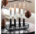 Villeroy & Boch Kerzenständer Black XMAS Adventskranz Schwarz Bild 1